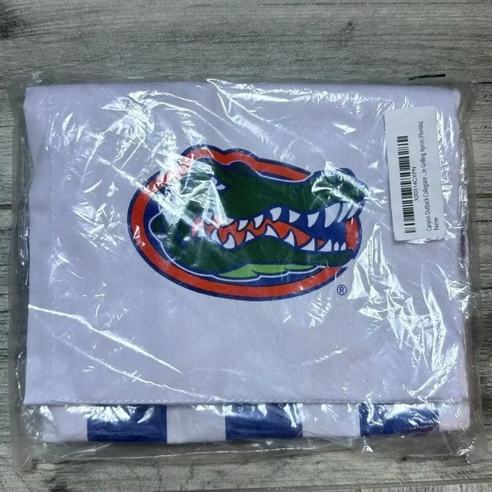 Desden Mens Tailgate Team Spirit Apron Striped Florida Gators NWT